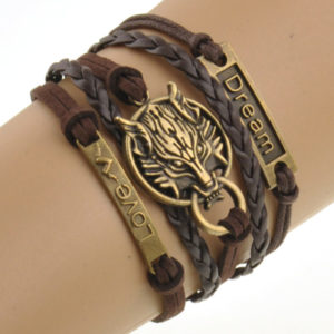 "Wolf Charm" Bracelet