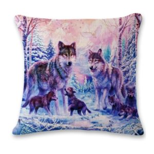 "Winter Wolves" Cushion Case