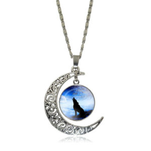 "Half Moon Wolve" Necklace