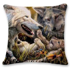 "Family Wolf" Cushion Cover