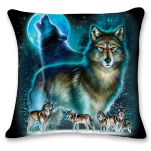 "Scary Wolf" Cushion Cover